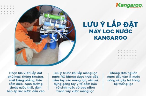 Hướng đãn lắp đặt máy lọc nước Kangaroo